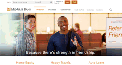 Desktop Screenshot of midfirst.com